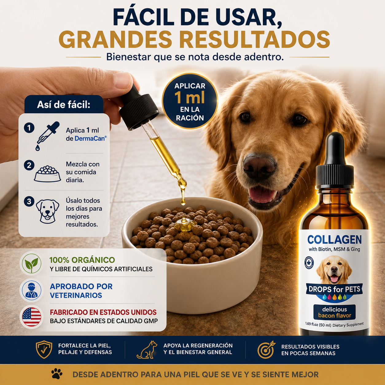 Dermacan - Suplemento Colágeno Perros